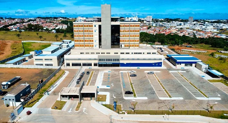 Vista aérea do Hospital Estadual de Franca